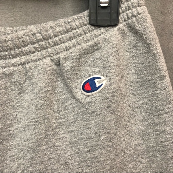 Champion Boy’s Powerblend Fleece Open Bottom Sweatpants Grey Large - Picture 3 of 6